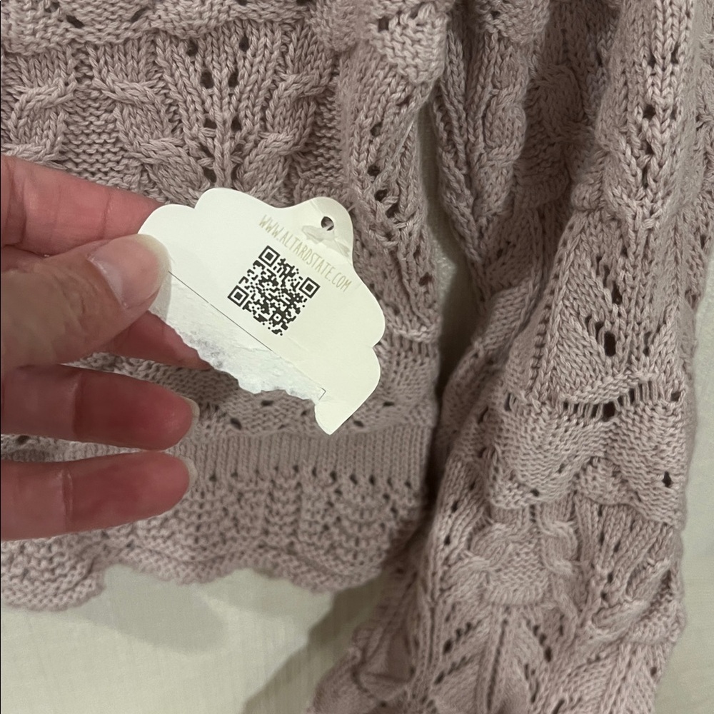 Altar’d State cropped bell sleeve sweater - NEW - Picture 3 of 5